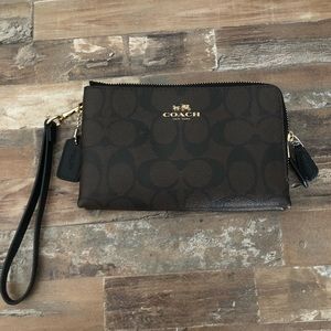 Monogram Coach Wristlet